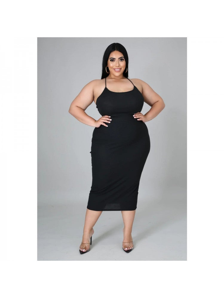 Plus Size Summer Fitted Dress