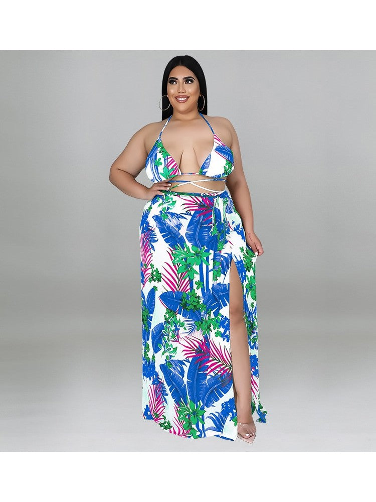 Plus Size Beach Print