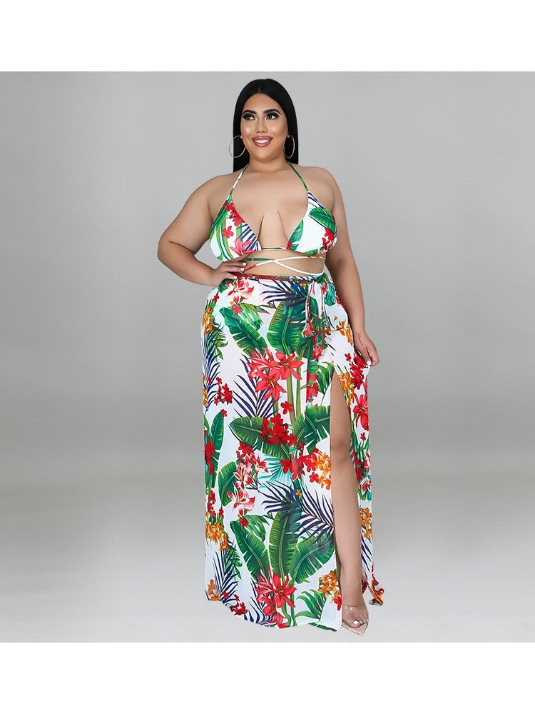 Plus Size Beach Print
