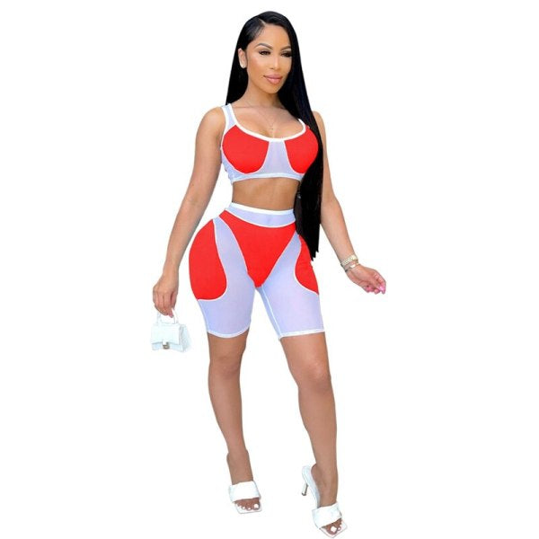 Mesh Biker Short Set