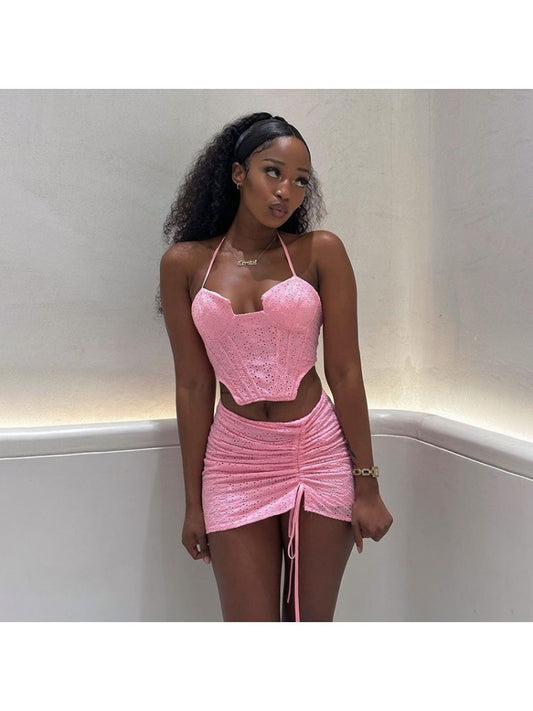 Pink Skirt Set