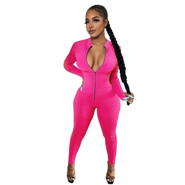 Zip Up Jumpsuit