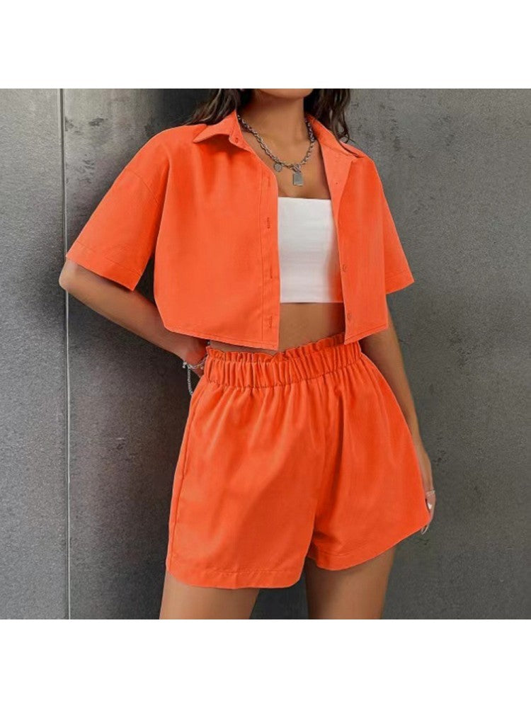 Pure Color 2 Piece Short Set