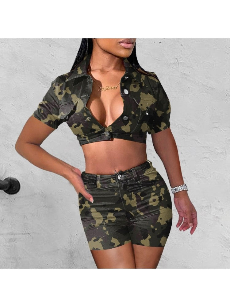 Summer Camo Short Set