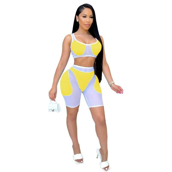 Mesh Biker Short Set